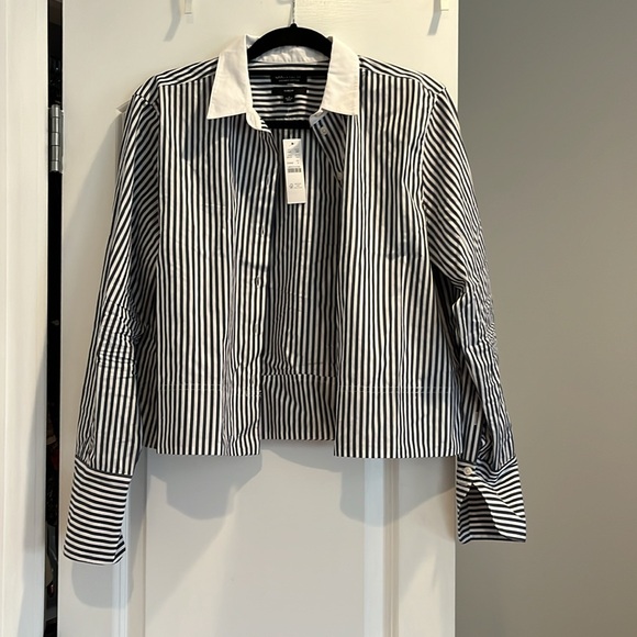 J. Crew Cropped Garçon in striped print Size 6 - Picture 4 of 7